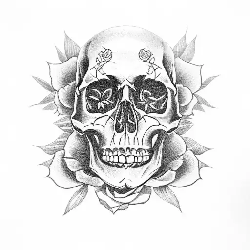 Skull And Roses
