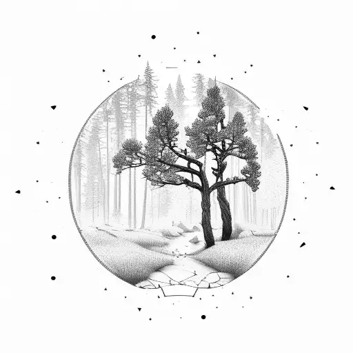 Single Ponderosa Pine Tree