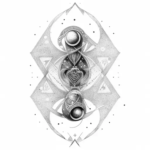 Per Aspera Ad Astra Hourglass