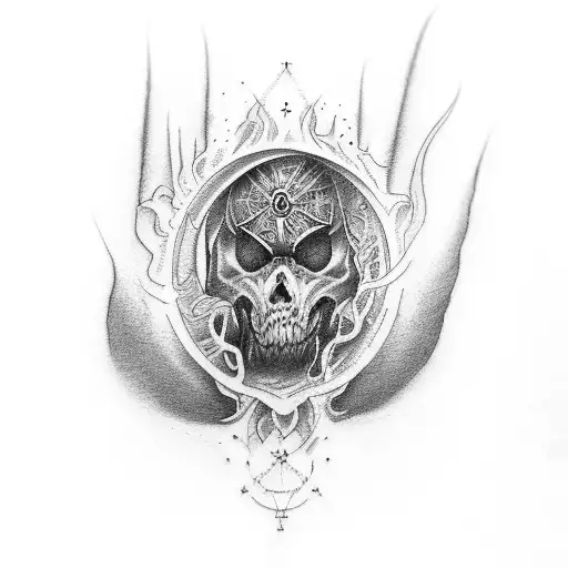 Forearm Tattoo With Alan Angel On The Bottom Then Fear God In The Middle And 999 On Top