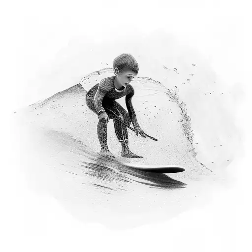 Kids Dad Surf