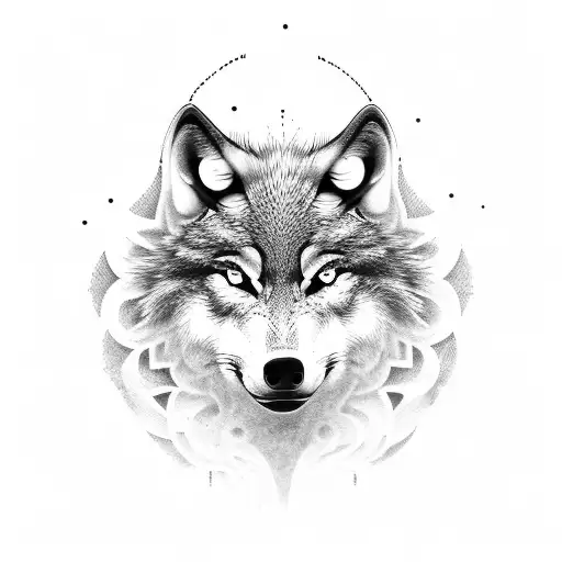 A Wolf Howling At A Soccer Ball