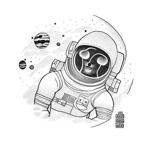 Astronaut Holding Moon Ki Blast