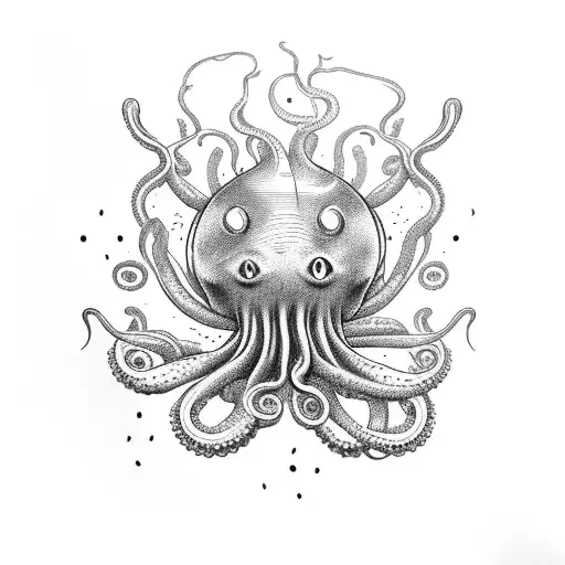 A Horrifying Coffee Cup With Tentacles And Creepy Crawlies Crawling Out Of It