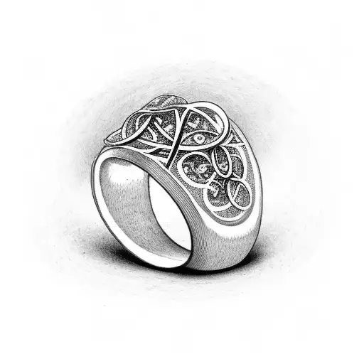 Ring Stuck Inside Infinity Sign