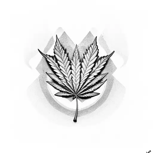 Marijuana Leaf In The Shape Of A Vintage Car