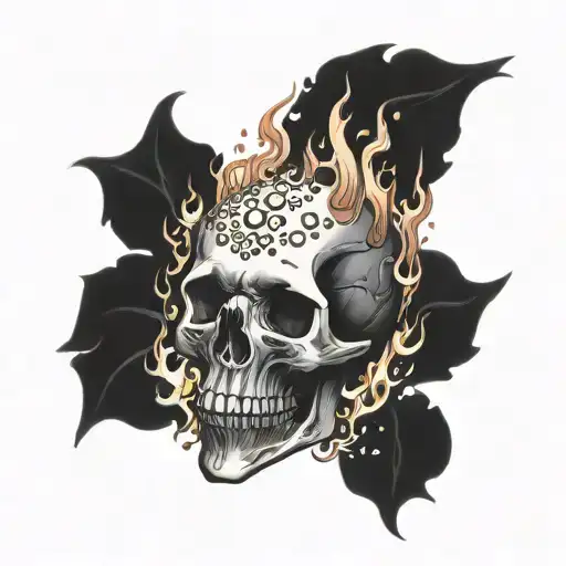 Burning Skull