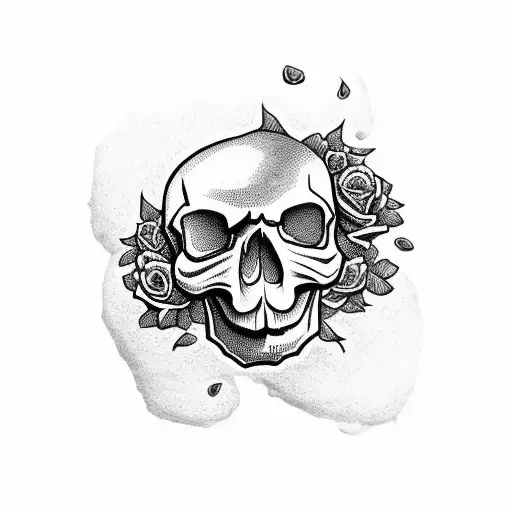 Skull And Roses