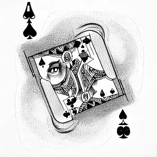 Joker And Queen Playing Cards