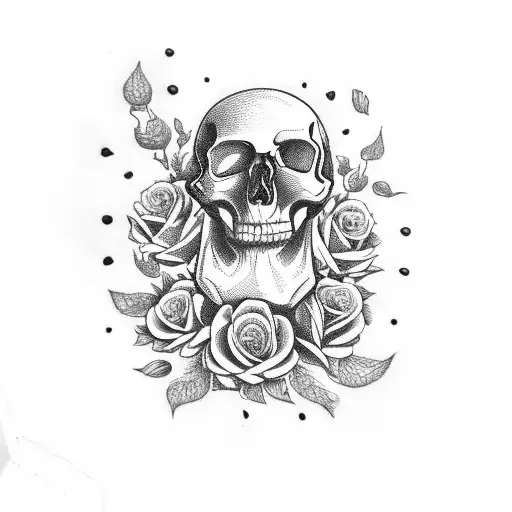 Skull And Roses