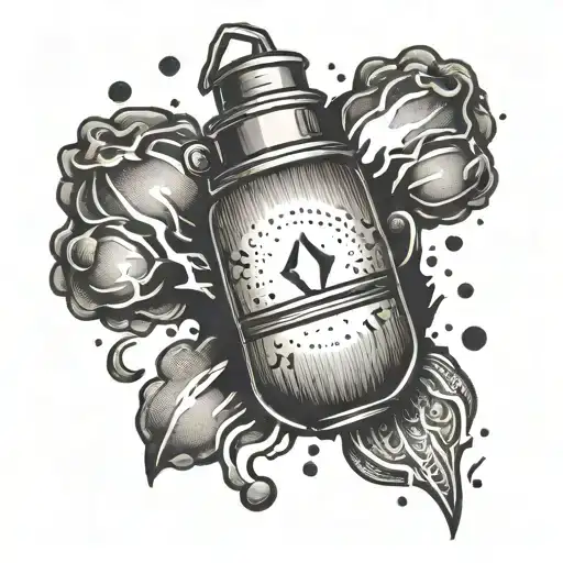 Bomb With A Little Fuse That Looks Like A Candle