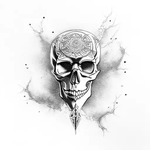 Skull Ana Thunder And Black