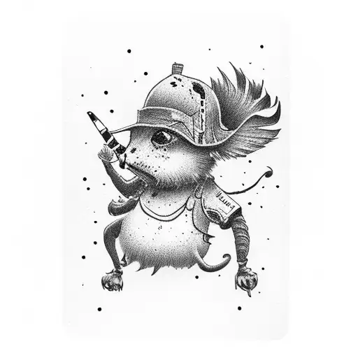 Ace Card With Smoke And Family Writing