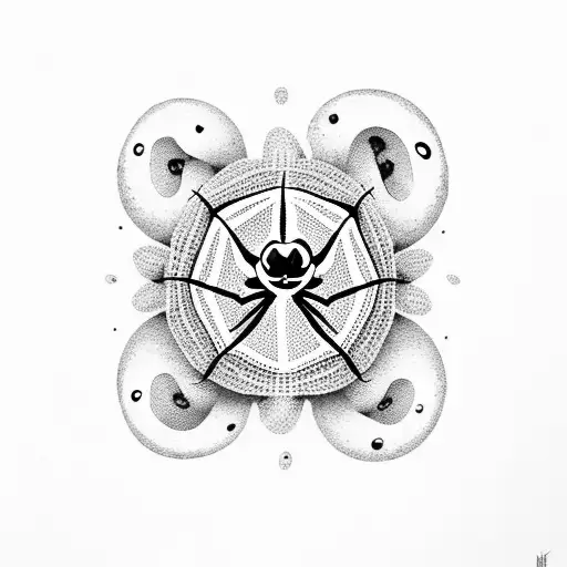 Happy Spider And Ghosts Dancing