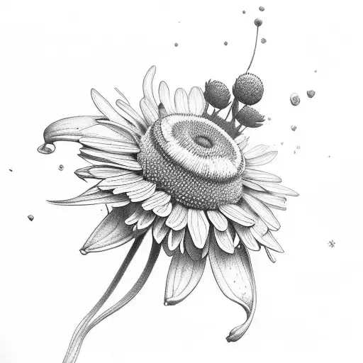 Camomile Flower In Forest