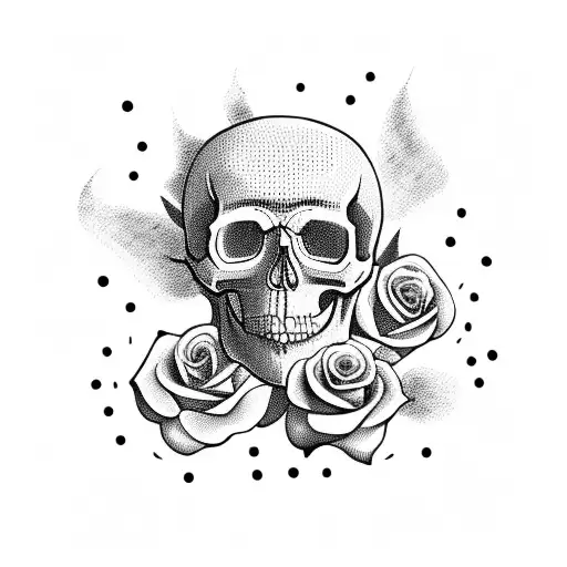 Skull And Roses