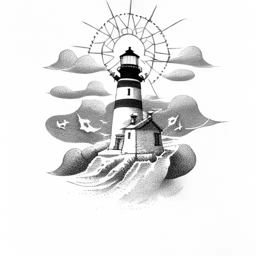 Lighthouse Ending In Anchor