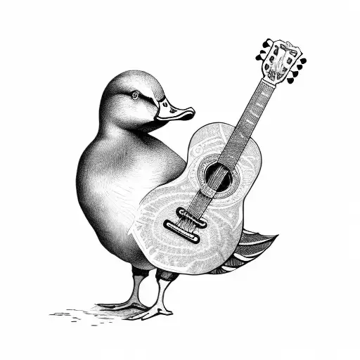 Duck Playing Guitar