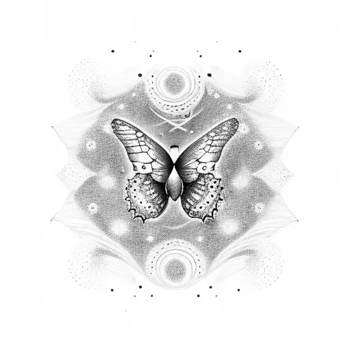 Flowing Galaxy Forming Into Butterfly