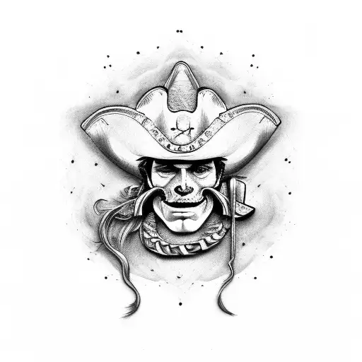 Mirror Image Cowboy And Pirate