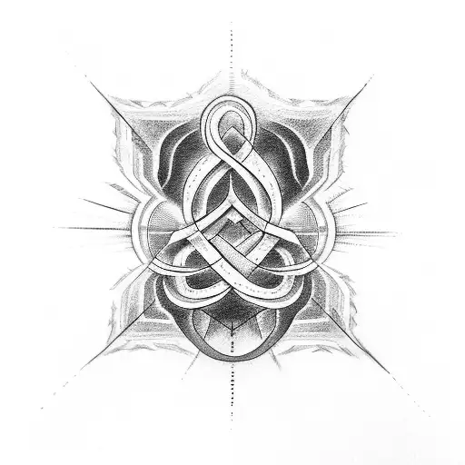 Infinity Symbol With Flute