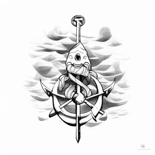 I Know A Man Whose Pain Is Heavy Like An Anchor And It Drags Him To The Bottom Of The Sea His Cloudy