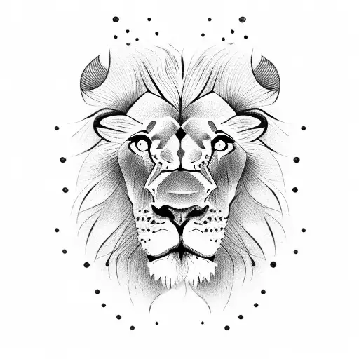 Lion Getting Stud By A Bee