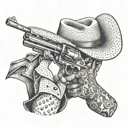 Cowboy With Gun