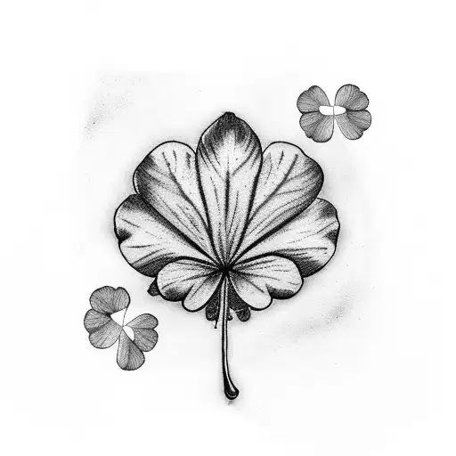 Black 4 Leaf Clover