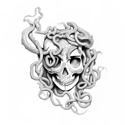 Medusa With Skull