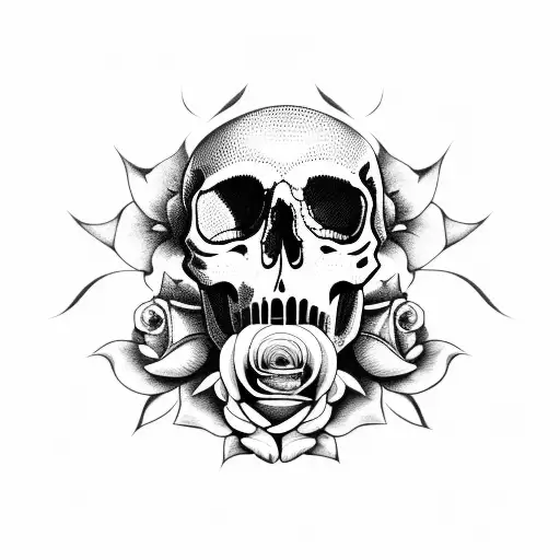 Skull And Roses