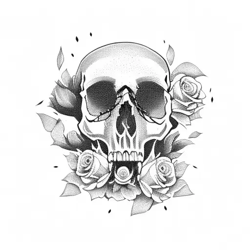 Skull And Roses