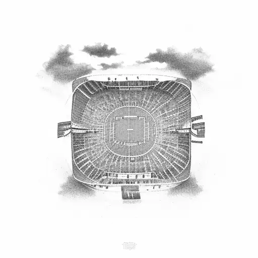 Football Stadium At Sunset With A Chilled Beer In Hand