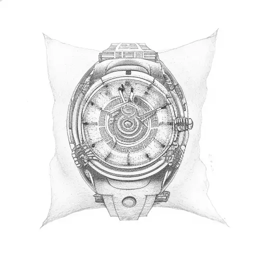 Armband Which Includes Three Circles And A Line From One Of The Circle's Center To The Third One