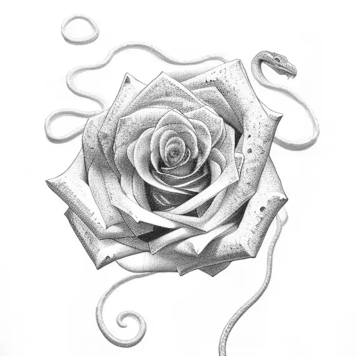 Rose And Snake