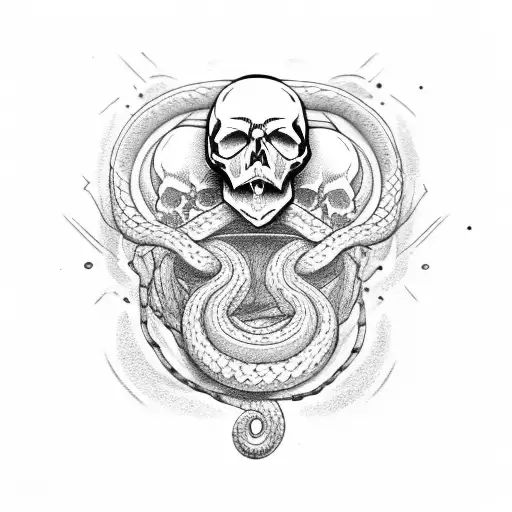Skull And Snake