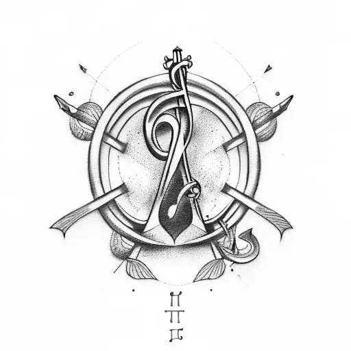 Music Clef And Anchor
