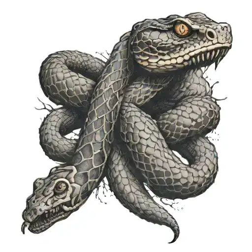 Snake Wrapped The Whole Arm