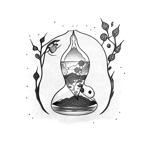 Hourglass With Nature