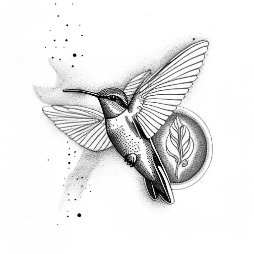 Hummingbird With Coffee Plants