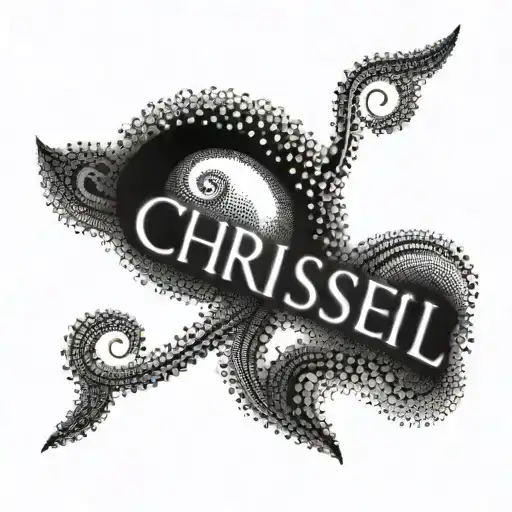 The Word Christel With A Infity Symbol In It