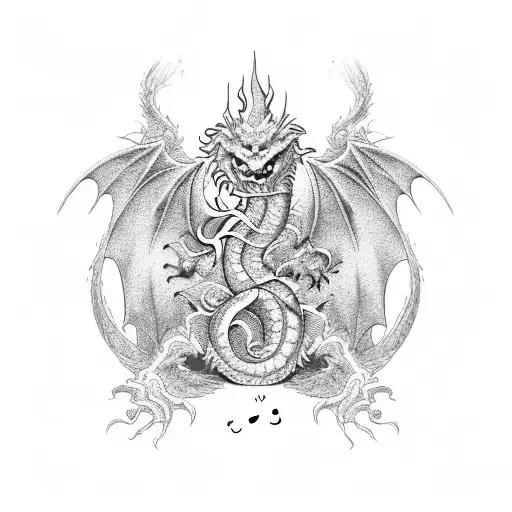 Dragon And Hello Kitty