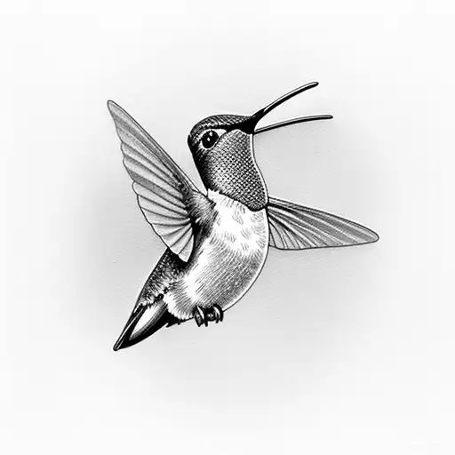 Hummingbird Perched On Keystone Beer Can