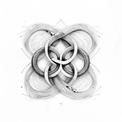 Infinity Symbol With 1 In Centre