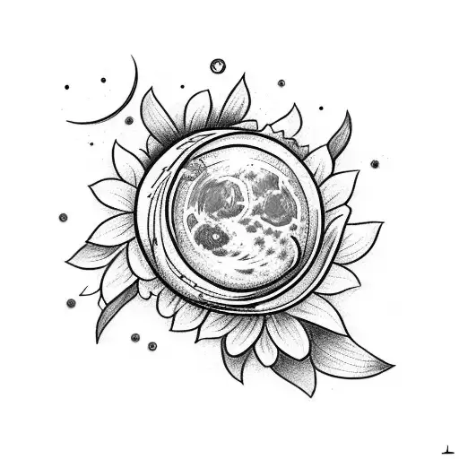 A Slightly Broken Letter With A Drawing Of The Moon And Flowers From Argentine Patagonia Inside