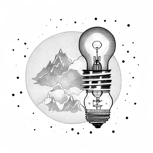 Light Bulb And Astronaut