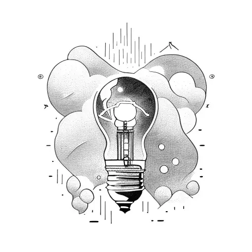 Light Bulb And Astronaut