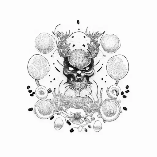 A Series Of Decorative Patterns Representing Different Types Of Coffee