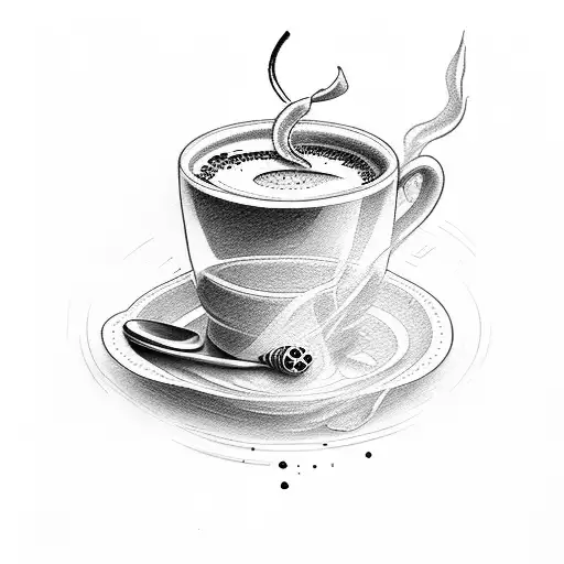 Cup Of Coffee And Cigarette