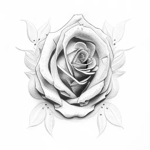 Female Face And Roses